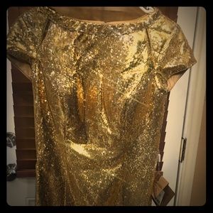 Gold Sequence Dress (Brand New-Tags)